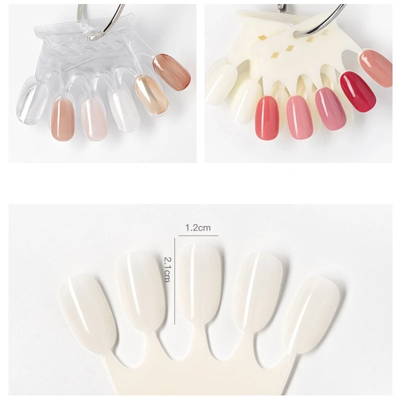 Nail Art Oval - 50 sztuk/opakowanie Sztuczne tipsy w kształcie