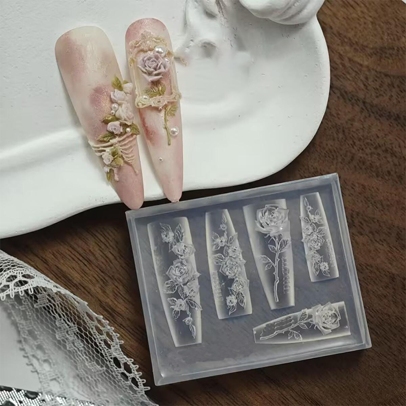 Nail Art Zone - Z. Elastyczne silikonowe formy do zdobienia