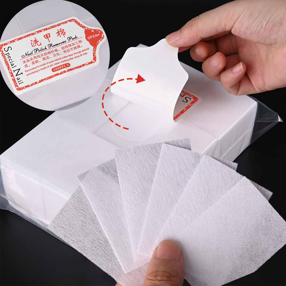 Nail Art Remover - 100/3000 szt. Profesjonalne waciki do paznokci,