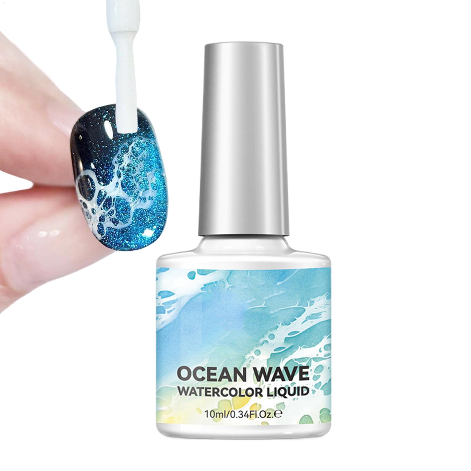 Nail Art One Stroke - 10ml Biały Żel do Paznokci Efekt
