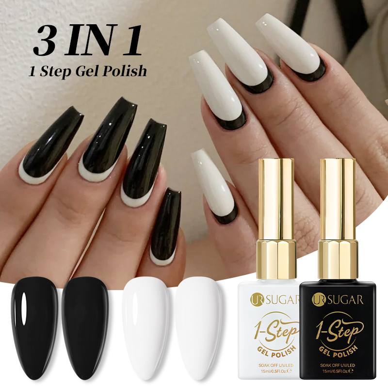 Nail Art One Stroke - UR SUGAR 3 w 1 Czarny