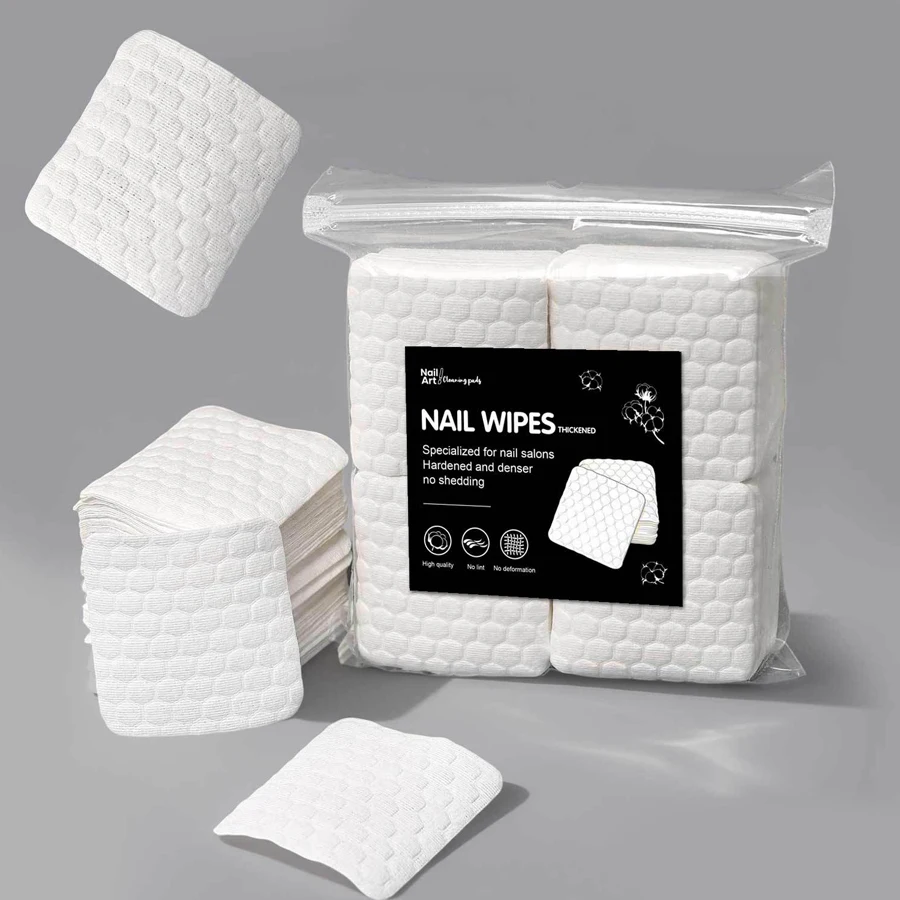 Nail Art Remover - 200 szt. Bezpyłowych chusteczek do paznokci,
