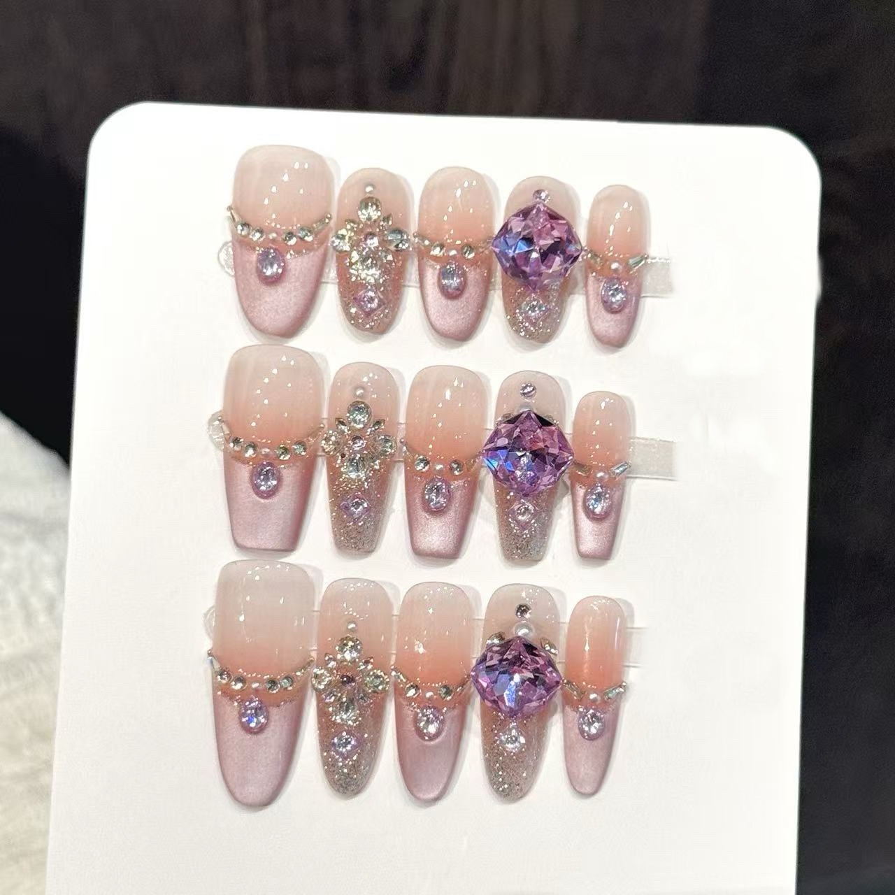 10 szt. Ręcznie Prasowane Pazn – Nail Art Oval recenzja i cena