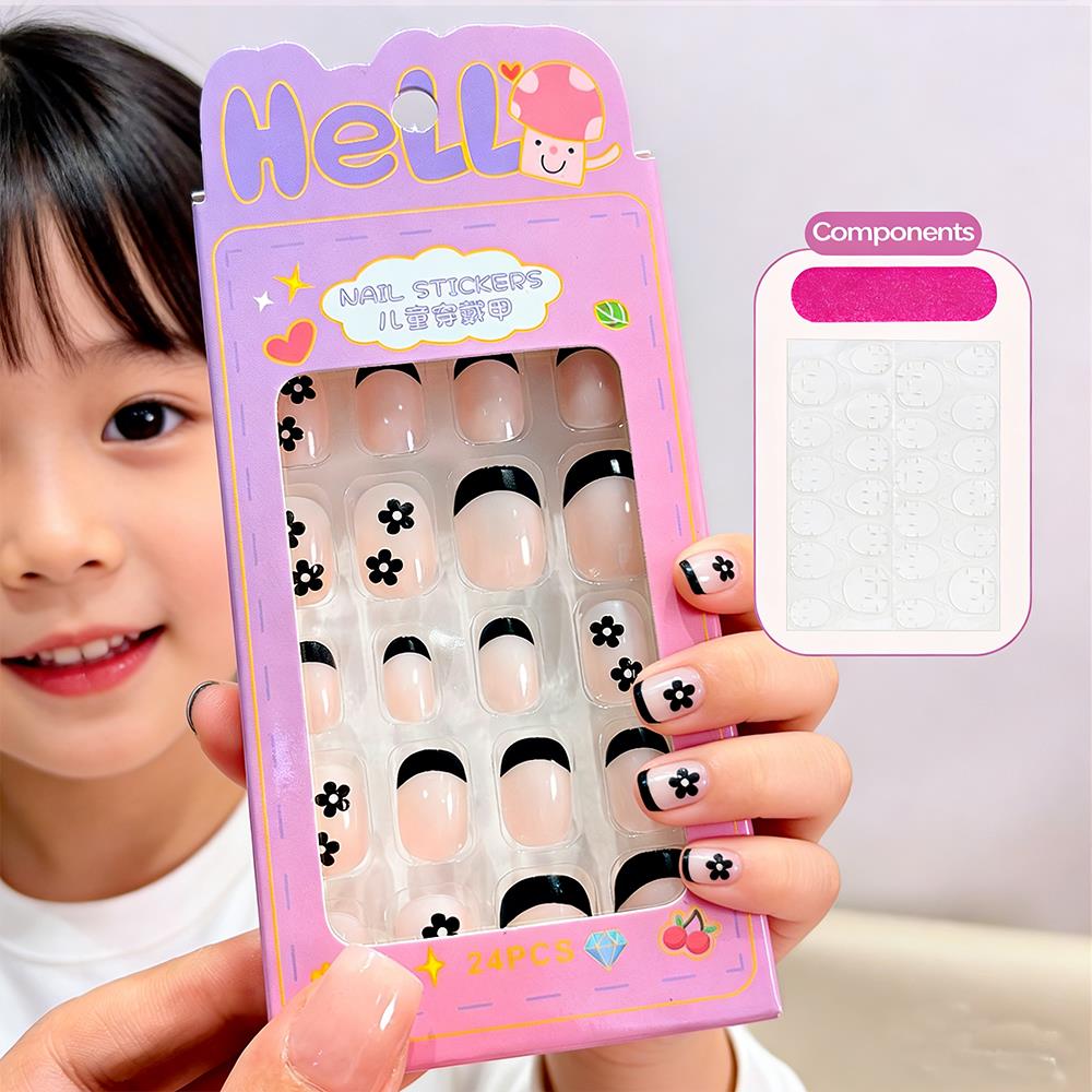 24 szt./pudełko Kreskówkowe Dz – Nail Art Press On recenzja i cena
