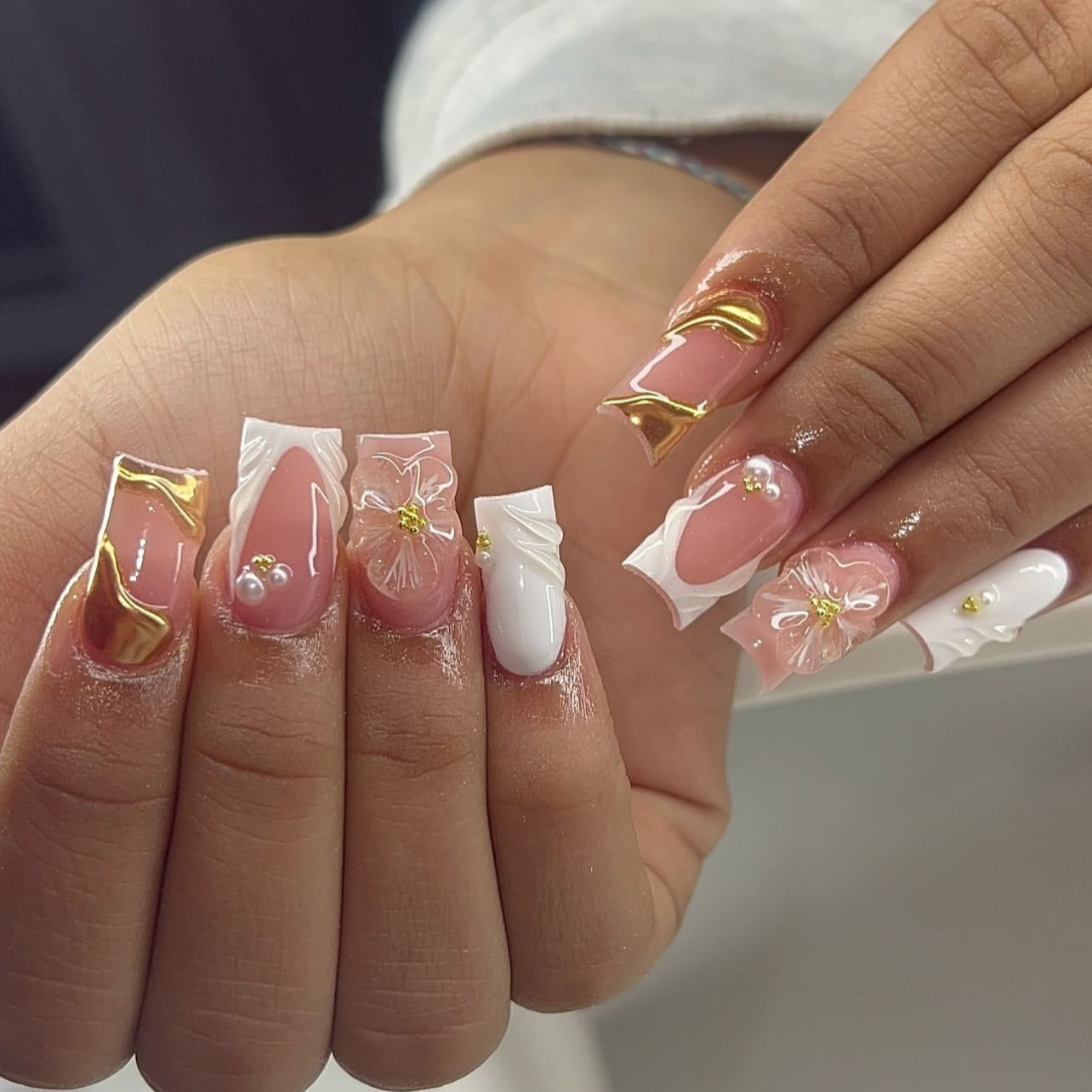 24Pcs Słodkie Średnie Kwadrato – Nail Art Press On recenzja i cena