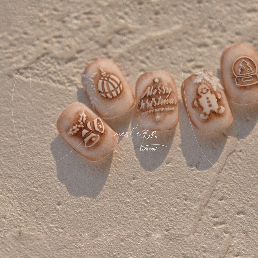 5D Relief czysty biały wesołyc – Nail Art Xmas Tree recenzja i cena