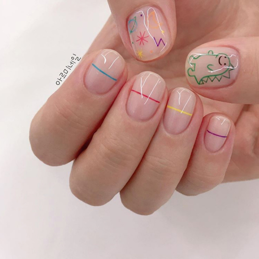 1 szt. Kawaii Naklejka na pazn – Nail Art One Stroke recenzja i cena