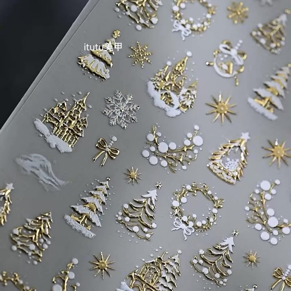 1 szt. Naklejki na paznokcie 5 – Nail Art Xmas Tree recenzja i cena