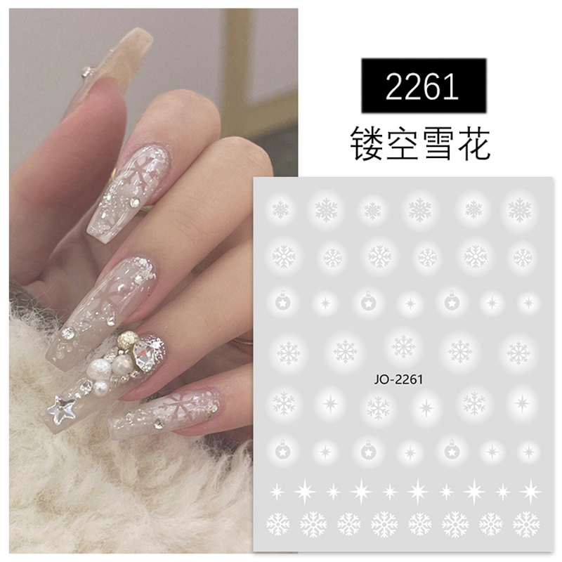 Nail Art 3d naklejki białe pus – Nail Art Xmas Tree recenzja i cena