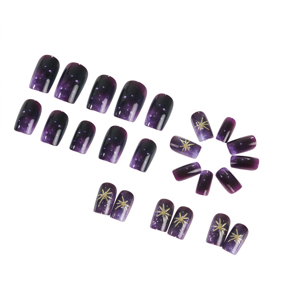 Krótkie średniej długości sztu – Nail Art Press On recenzja i cena