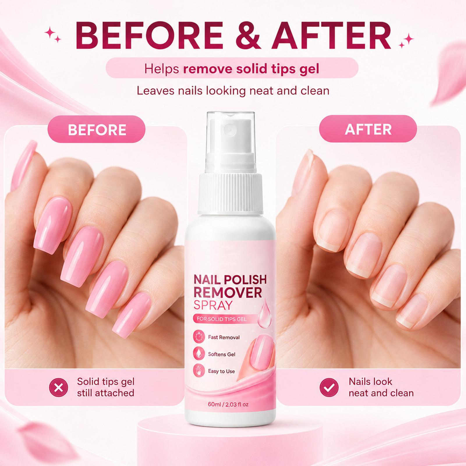 60ml Spray do usuwania paznokc – Nail Art Press On recenzja i cena