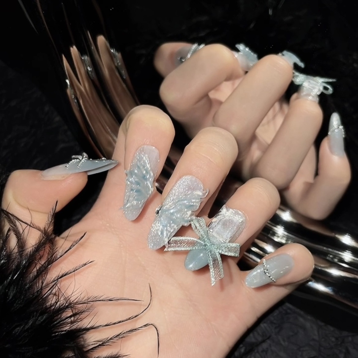 10 szt. Czysto ręcznie dociska – Nail Art Oval recenzja i cena