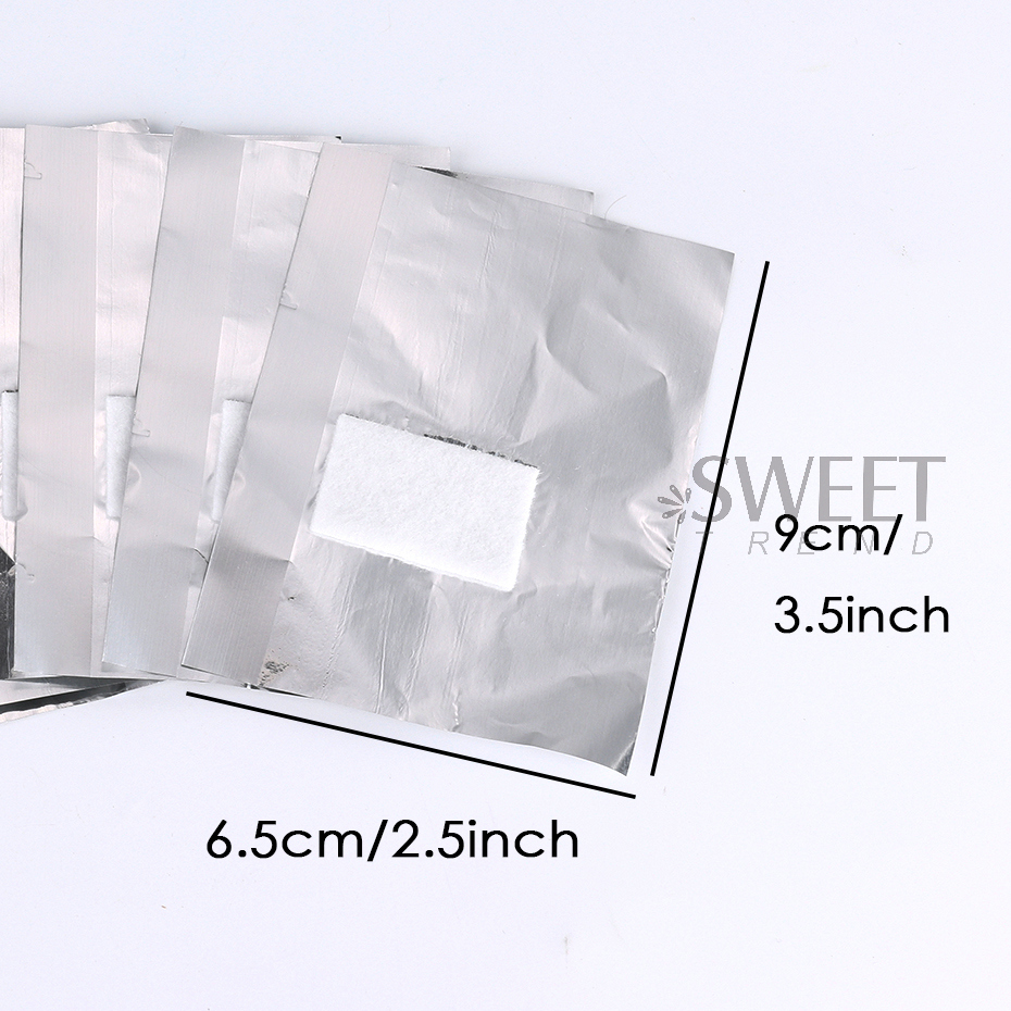 50/100 szt. Folii aluminiowych – Nail Art Remover recenzja i cena