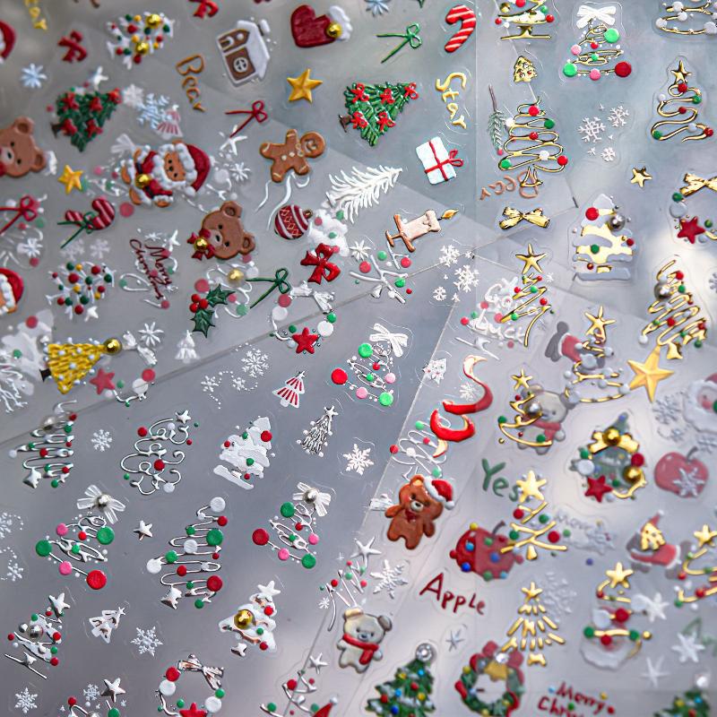 Naklejki 3D na paznokcie z mot – Nail Art Xmas Tree recenzja i cena