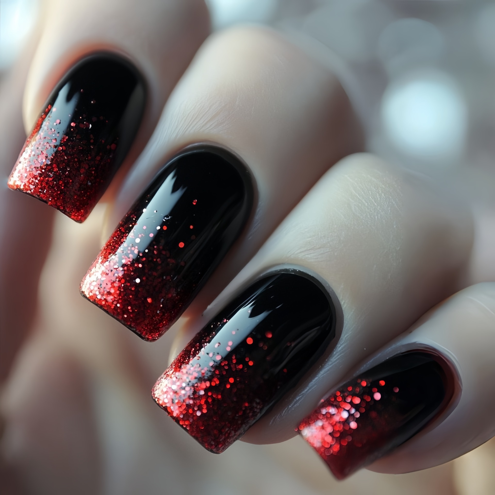 Krótkie średniej długości sztu – Nail Art Press On recenzja i cena