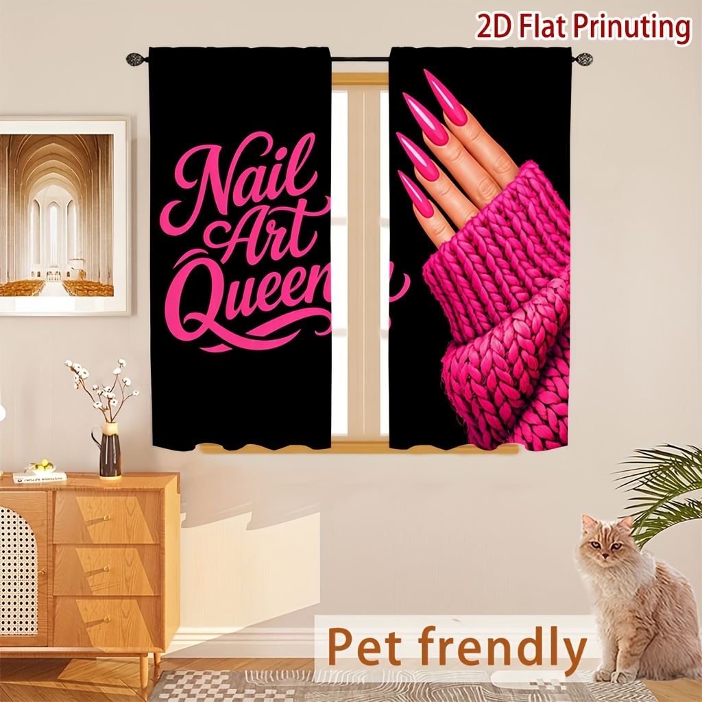 Zasłony Nail Art Queen z różow – Nail Art Queen recenzja i cena