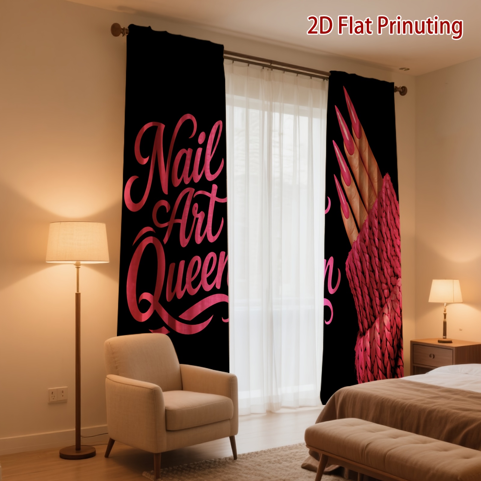 Zasłony Nail Art Queen z różow – Nail Art Queen recenzja i cena